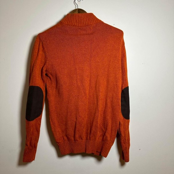 Chaps Men’s Orange Quarter-Button Sweater - S - Picture 2 of 3